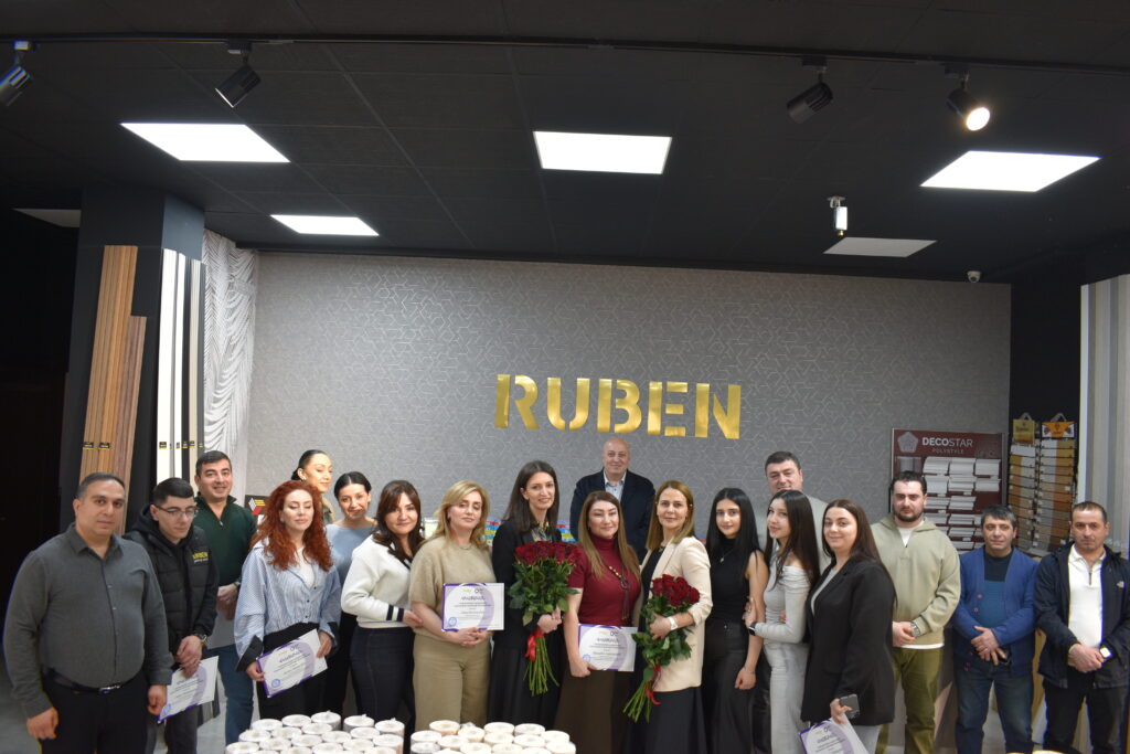 RUBEN team completing a historical WIP customer service training program